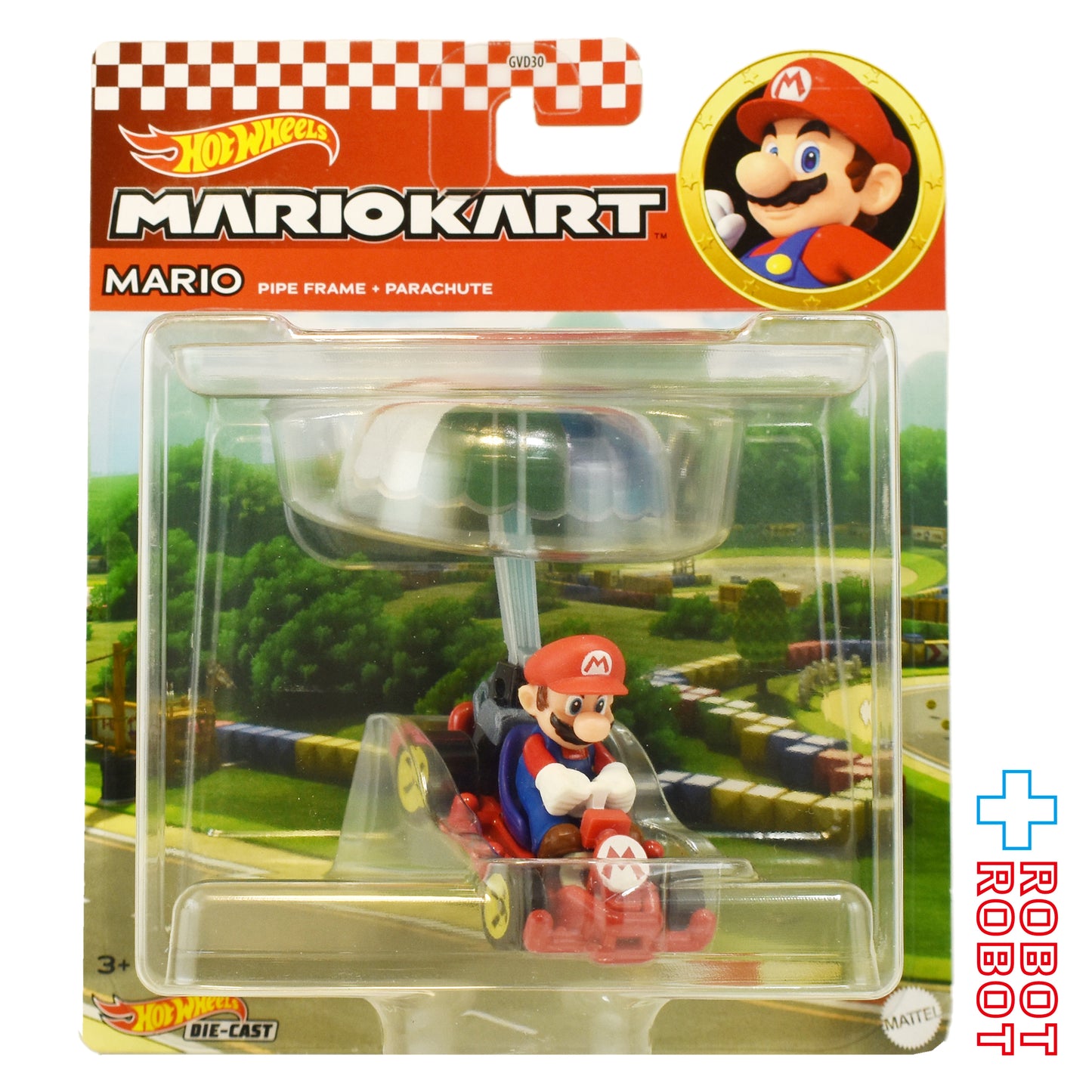 ホットウィール マリオカート マリオ パイプフレーム ＋ パラシュート ダイキャストカー 国内版 未開封