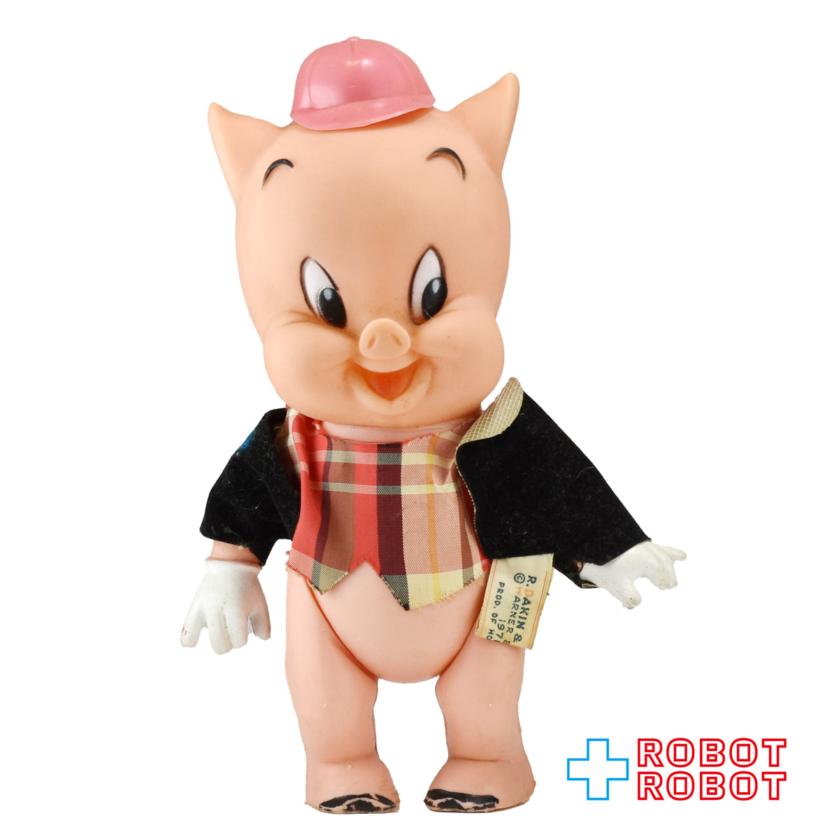 Dakin ルーニー・テューンズ ポーキー・ピッグ 前期 ビニールフィギュア 1970 ※蝶ネクタイ欠品
