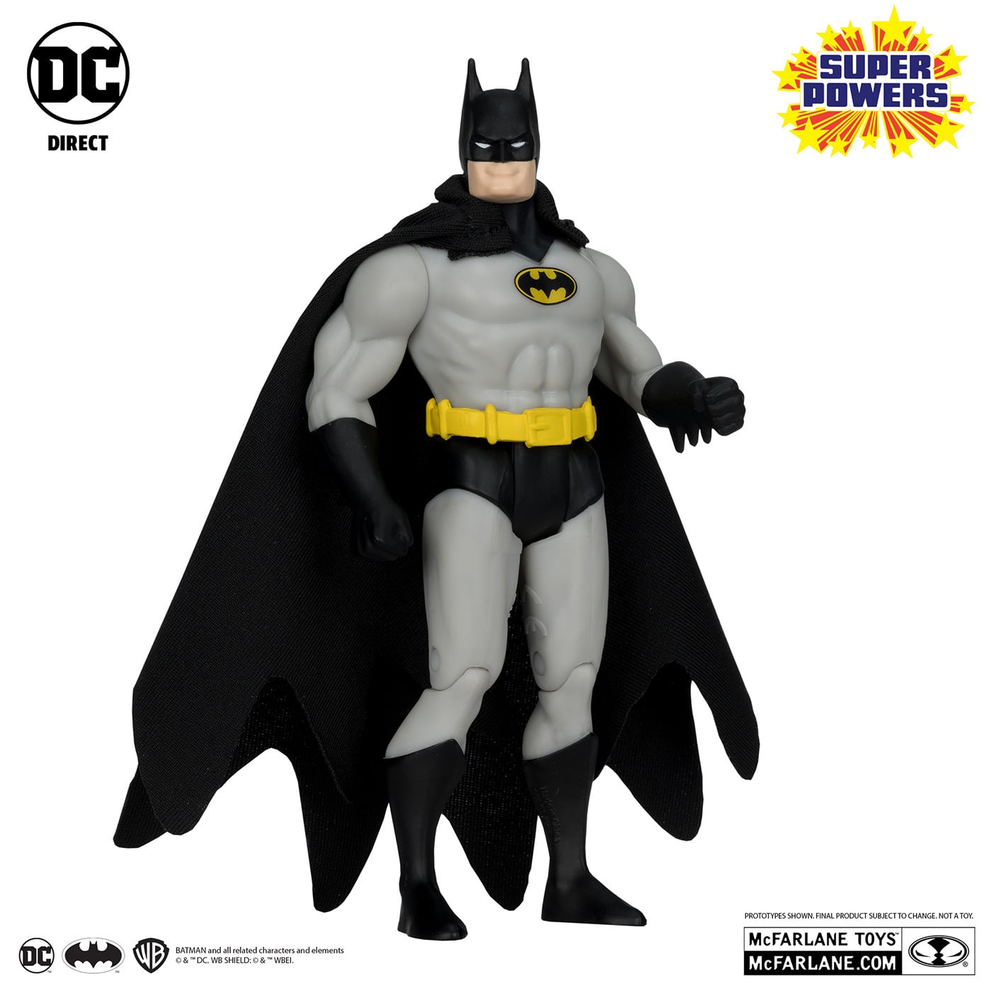 マクファーレン・トイズ DCダイレクト DCスーパーパワーズ #39 バットマン (ブラック＆グレースーツ) 4インチ アクションフィギュア 国内版 未開封