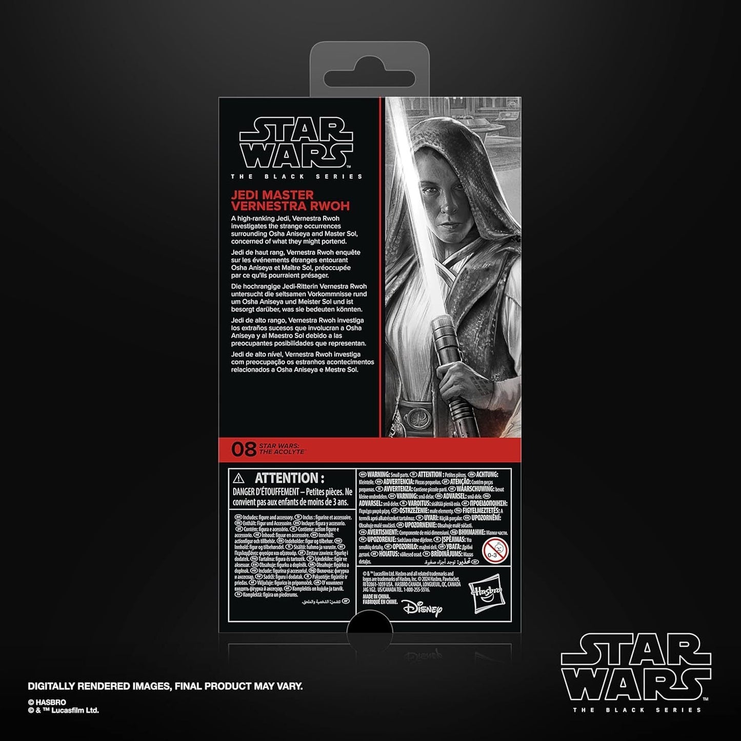 スター・ウォーズ ブラックシリーズ #TA08 ジェダイマスター ヴァーネストラ・ロウ [アコライト] 6インチ アクションフィギュア 国内版 未開封