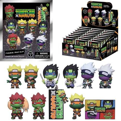 モノグラム フィギュラル バッグ クリップ TMNT ティーンエイジ・ミュータント・ニンジャ・タートルズ × ナルト シリーズ1 1パック 未開封