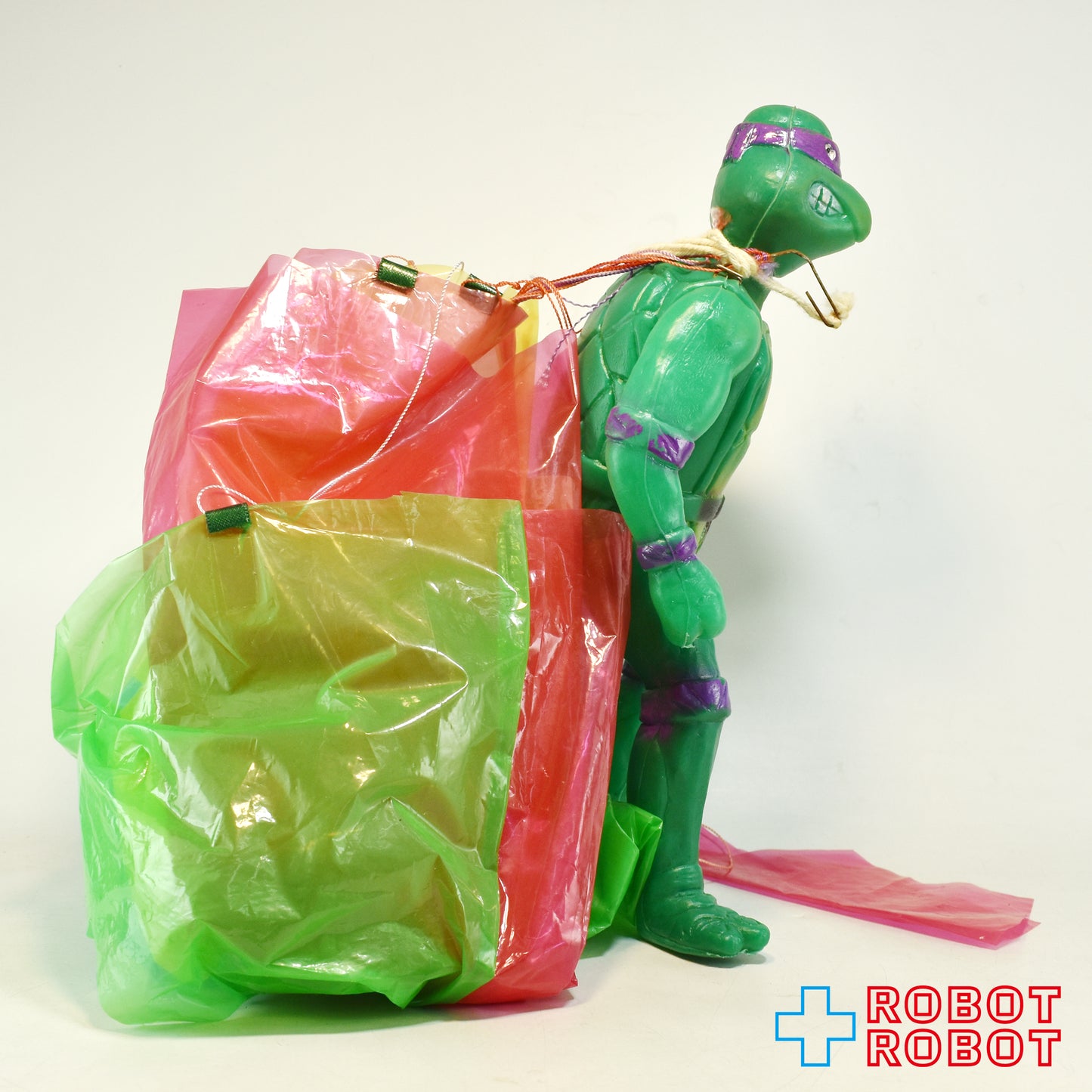 KO タートルズ TMNT ドナテロ パラシュート付き ポリ製アクションフィギュア