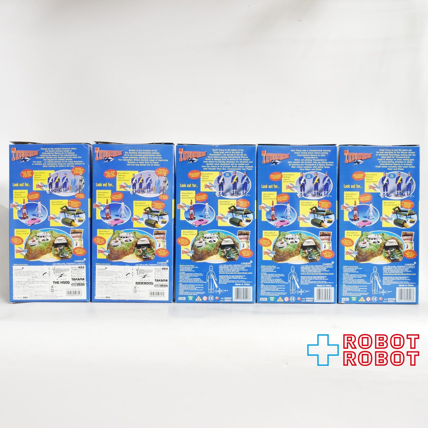 カールトン ビビッド イマジネーション サンダーバード トーキング アクションフィギュア 5体セット 未開封
