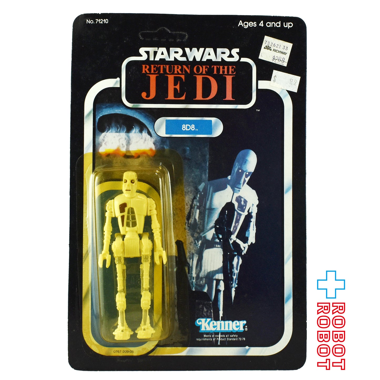 オールドケナー スター・ウォーズ [ROTJ] 77バック 8D8 3.75インチ アクションフィギュア 香港製 アンパンチド 未開封