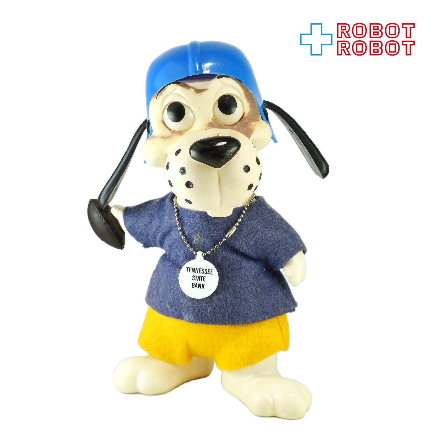 テネシー・ステート・バンク フットボール ドッグ ソフビ貯金箱 メイドインUSA