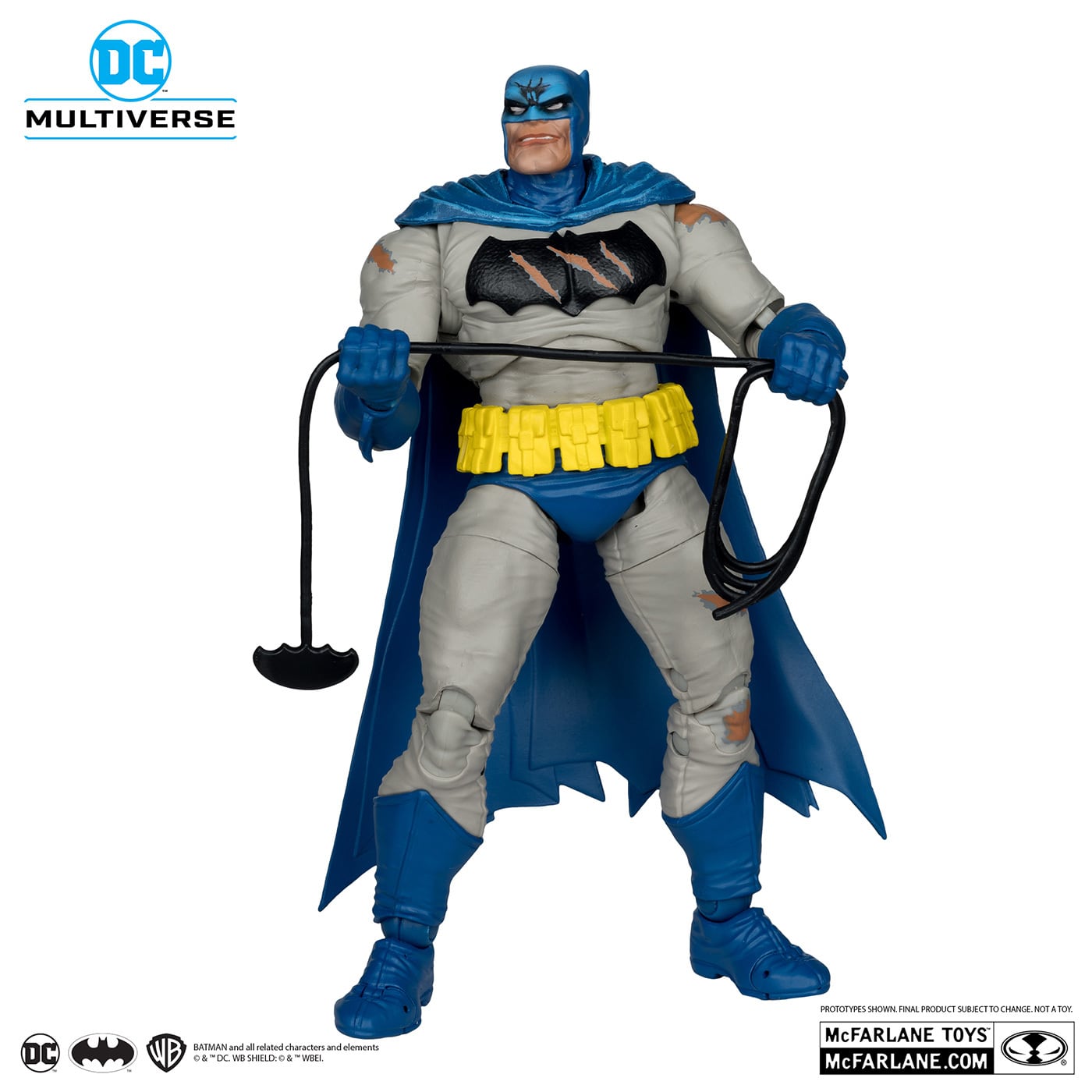 マクファーレン・トイズ DCマルチバース ダークナイト・リターンズ バットマン (バトルダメージ / ブルースーツ) 7インチ アクションフィギュア 国内版 未開封