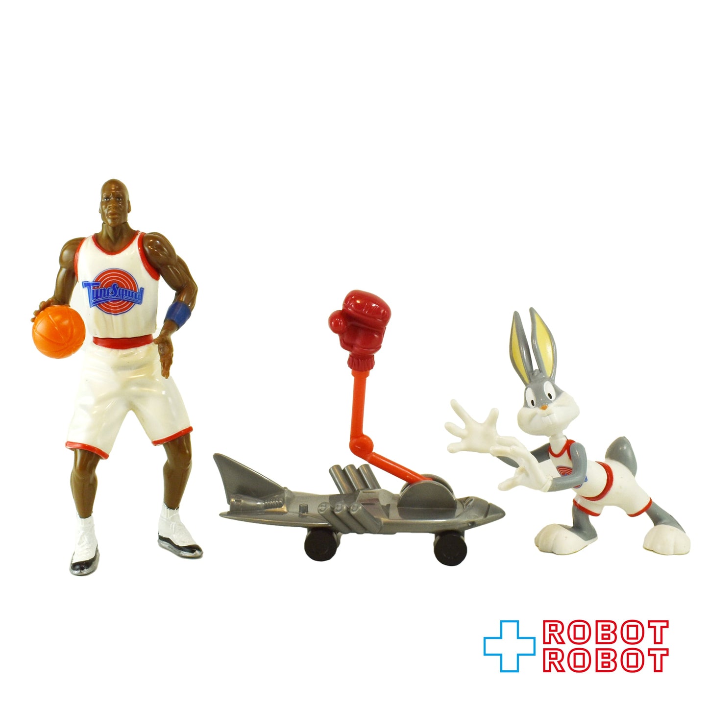 プレイメイツ社 ルーニー・テューンズ スペース・ジャム マイケル・ジョーダン vs バッグス・バニー with ハイパーレーン・サーファー アクションフィギュア 1996