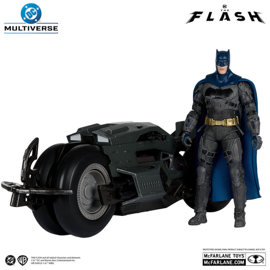 DC マルチバース 映画『ザ・フラッシュ』バットマン＆バットサイクル 7インチ アクションフィギュア 国内版 未開封