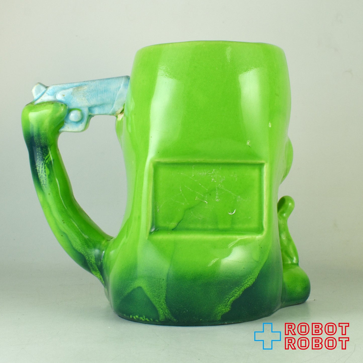 クレイス社 サイコセラミック 頭に銃を突きつけるおっさんのマグカップ 1960年代 ジャパン