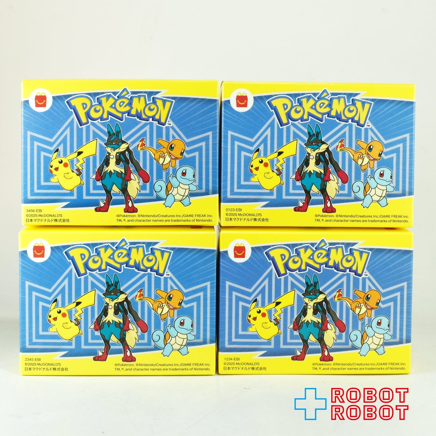マクドナルド ハッピーセット 2025 ポケモン 第1弾 フィギュア 4種セット 箱付