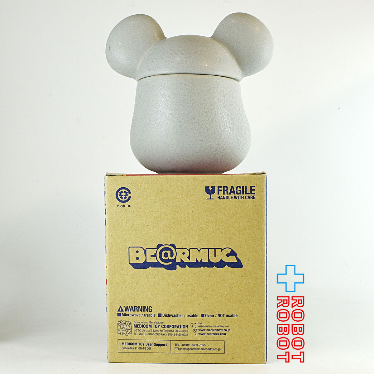 BE@RBRICK べアブリック メディコム 陶器製蓋付 マグカップ 箱付