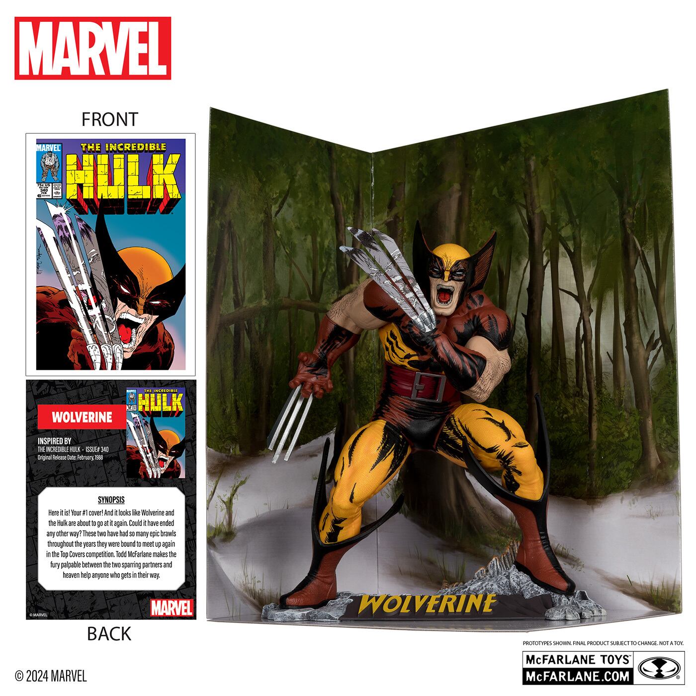 マクファーレン・トイズ マーベル シーン・フィギュア #004 ウルヴァリン トッド・マクファーレン・トイズ／The Incredible Hulk Vol.1 #340 1/6 スタチューフィギュア 未開封