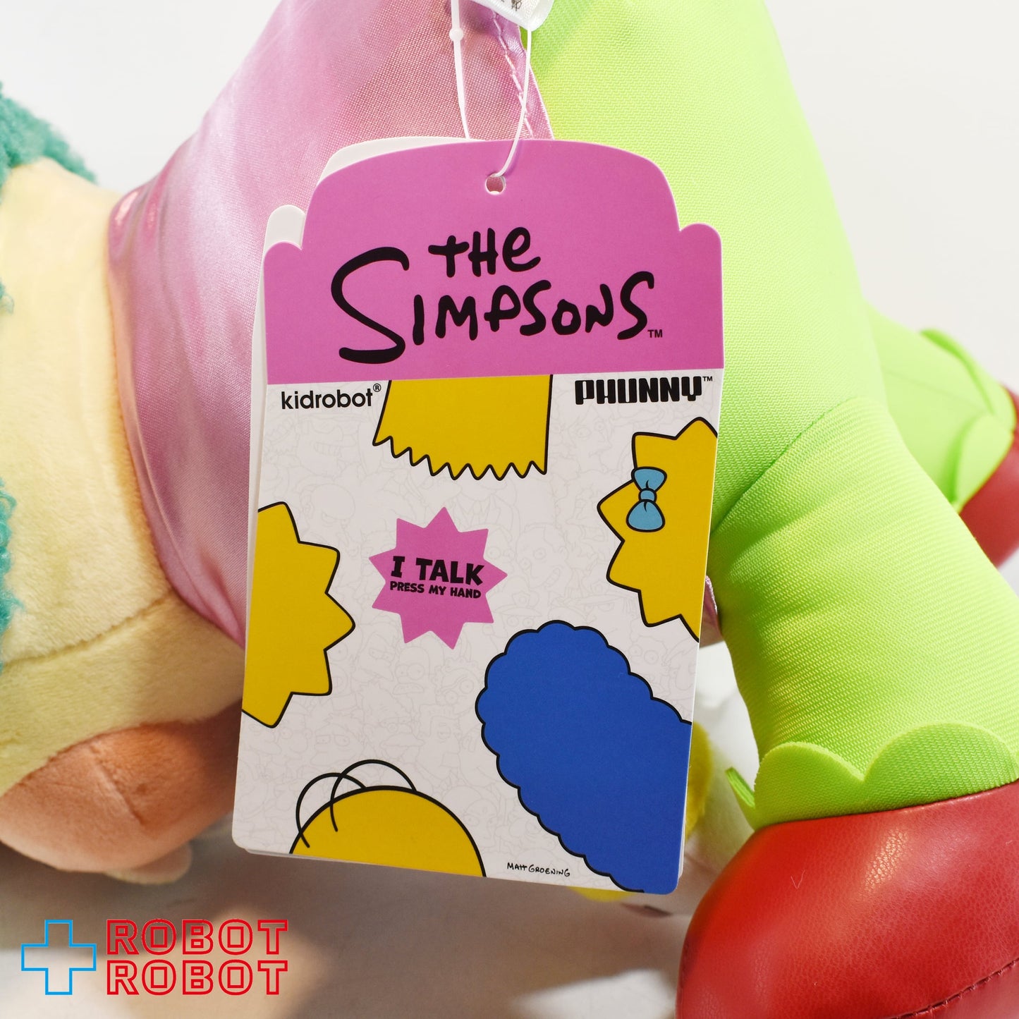 キッドロボット シンプソンズ クラスティ トーキング ファニープラッシュ ぬいぐるみ人形 紙タグ付き