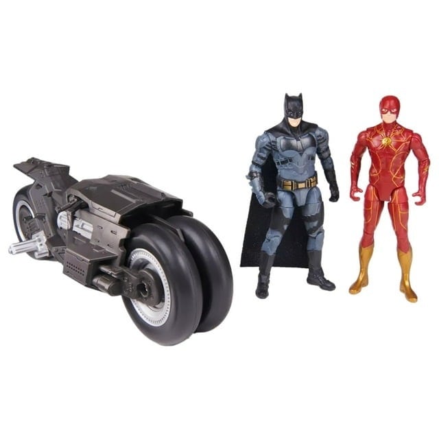 DC フラッシュ バットマン バットサイクル アクションフィギュアセット 