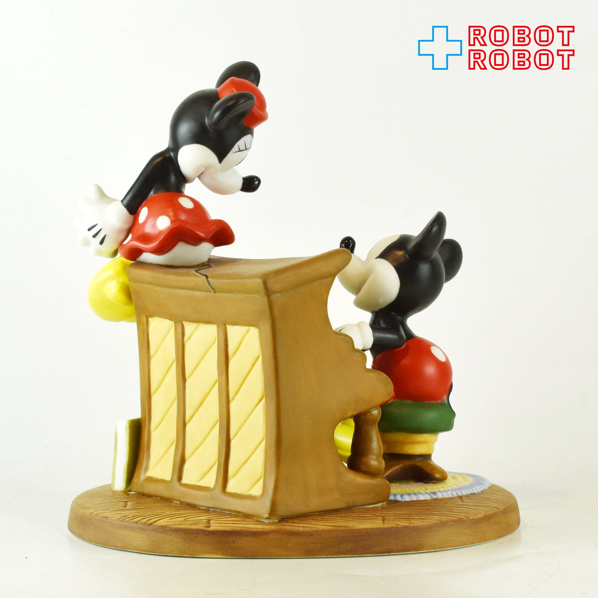 加藤工芸 KD-188 イヤーフィギュア 2005 ミッキー & ミニー 陶器 フィギュアリン 箱付