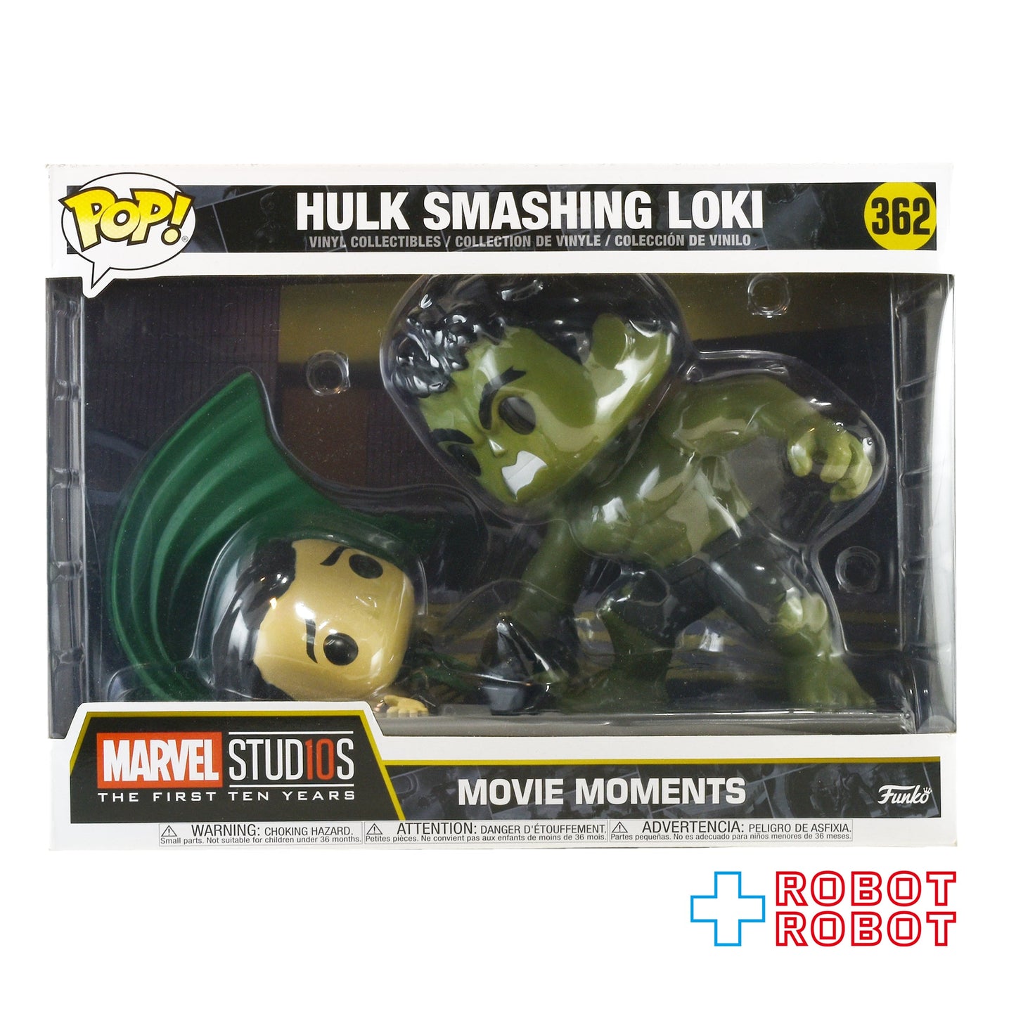 ファンコ POP! 362 MARVEL 10周年シリーズ ハルク スマッシュ ロキ ビニールフィギュア 箱入 国内版