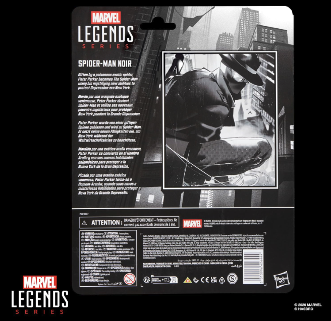 マーベルレジェンド スパイダーマン・ノワール 6インチ アクションフィギュア 開封