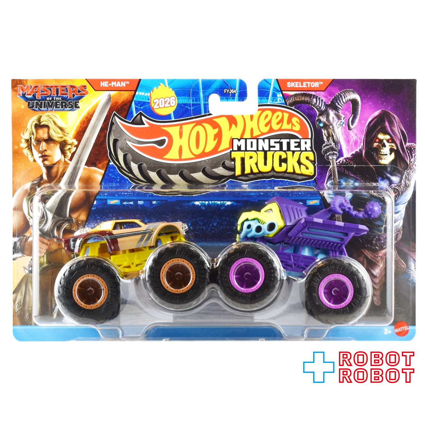 ホットウィール モンスタートラック MOTU マスターズ・オブ・ザ・ユニバース ヒーマン & スケルター 2パック 1/64 ダイキャストミニカー 国内版 未開封