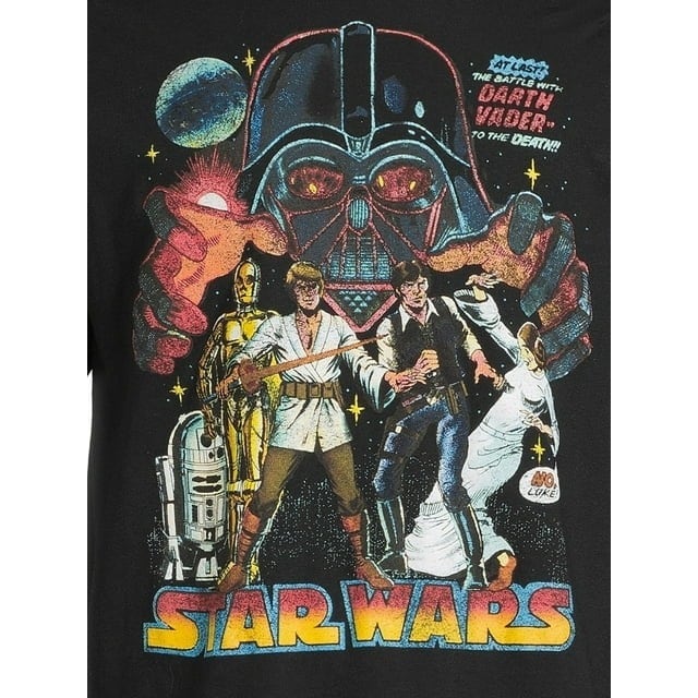 スターウォーズ Tシャツ AT LAST THE BATTLE WITH DARTH VADER TO THE DEATH