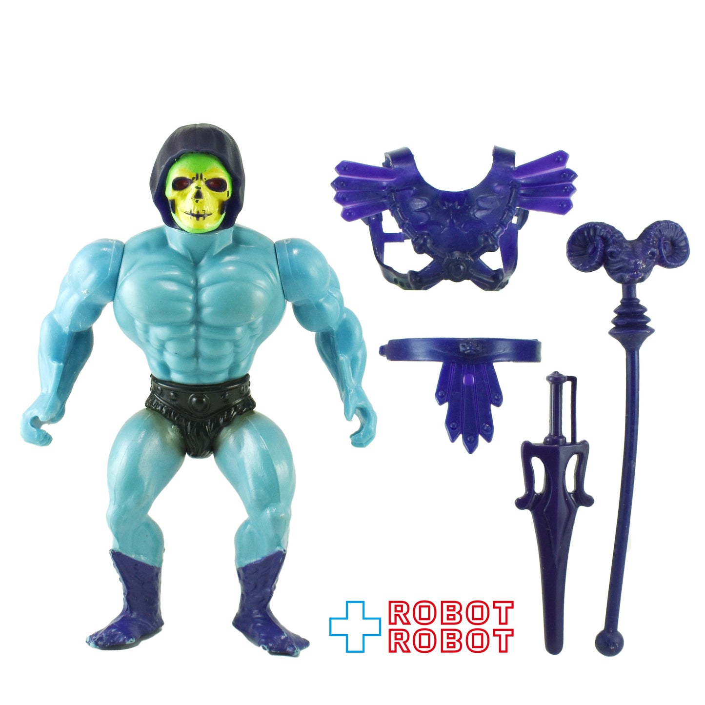 マテル ヒーマン オリジナル MOTU シリーズ1 スケルター (フルブーツ) アクションフィギュア 1982 ⚫️武器付完品