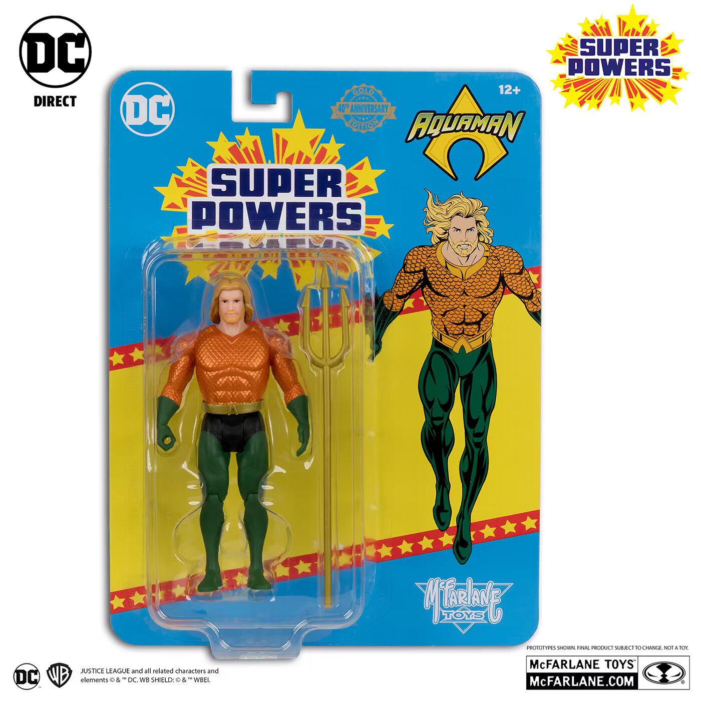マクファーレン・トイズ DCダイレクト DCスーパーパワーズ #43 アクアマン (ゴールド・エディション) 4インチ アクションフィギュア 国内版 未開封