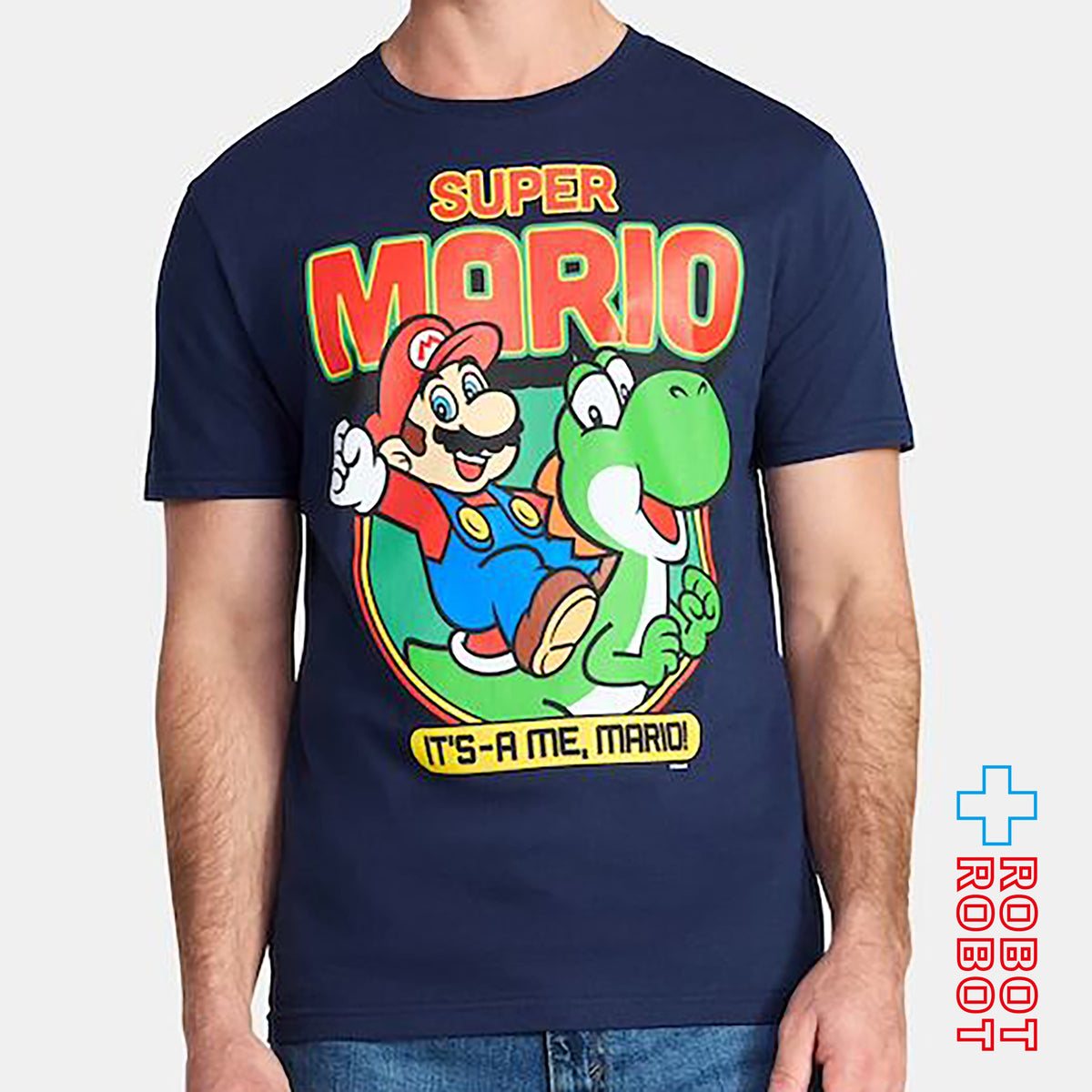 ニンテンドー スーパーマリオ ヨッシーとマリオ Lサイズ Tシャツ