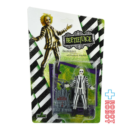 メズコ ビートルジュース アクションフィギュア w/ 墓石 未開封 2025