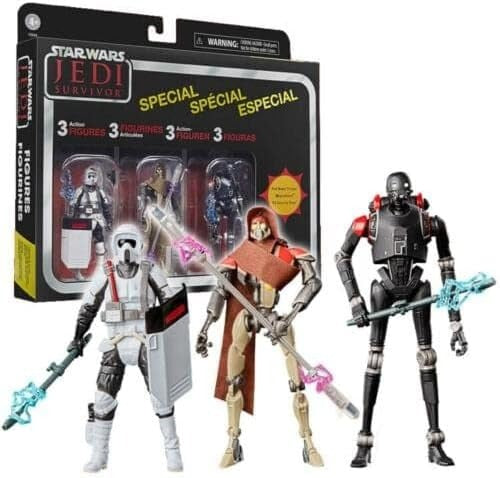 スター・ウォーズ ゲーミング・グレート ジェダイ・サバイバー ヴィンテージコレクション 3.75インチ アクションフィギュア 3パック US版 未開封
