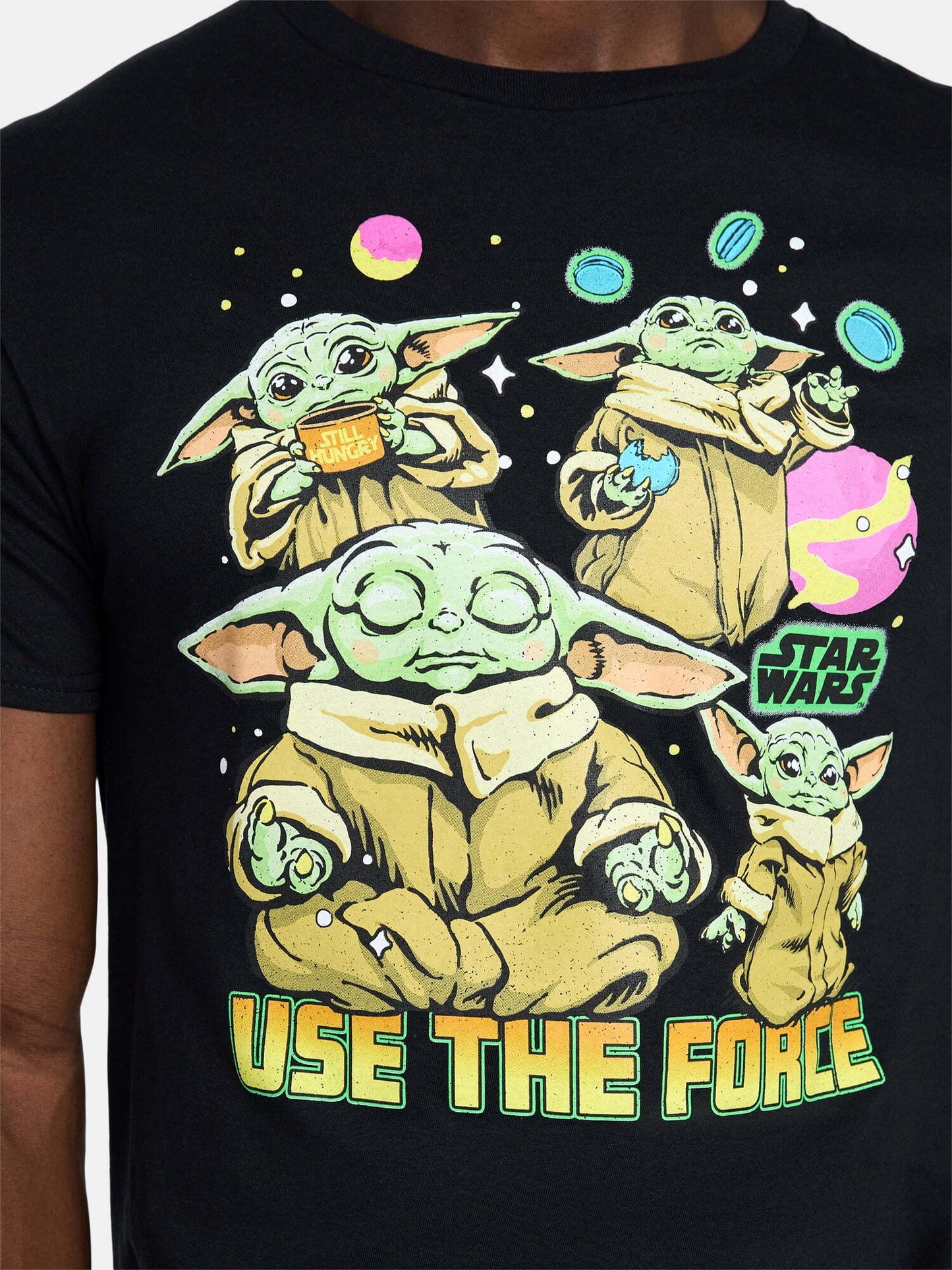 スター・ウォーズ グローグー USE THE FORCE グラフィック Tシャツ L