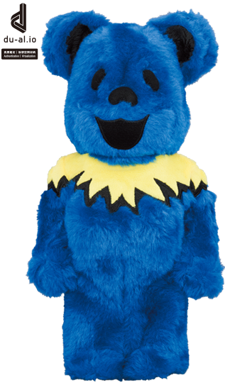 メディコム BE@RBRICK ベアブリック 400% グレイトフルデッドベア コスチューム Ver. 青色 未開封 ♦︎４号店商品 - ROBOTROBOT