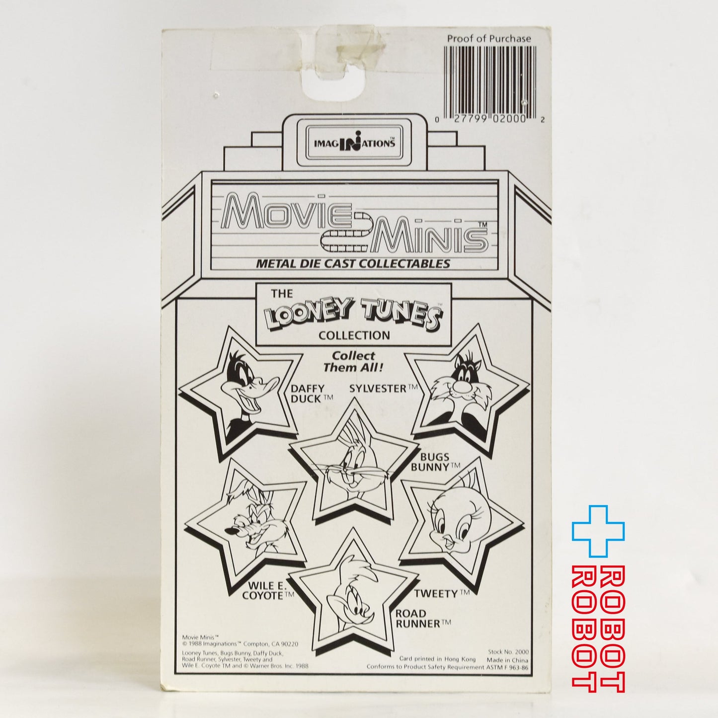 ルーニー・チューンズ ロード・ランナー ムービーミニ ダイキャストミニフィギュア 1988 未開封