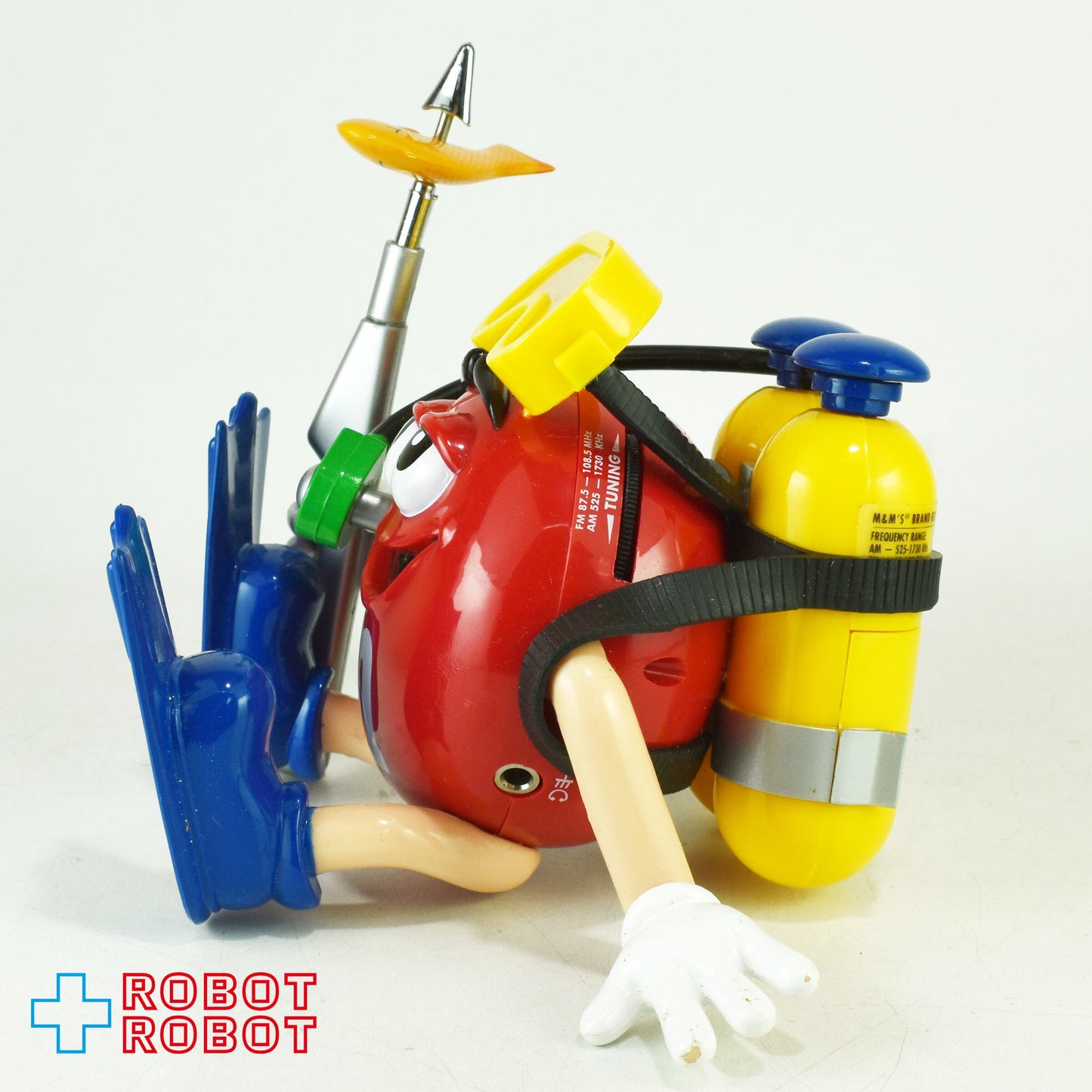 M&M's エムアンドエムズ レッド キャラクター コレクターズ シリーズ  スキューバダイビング ラジオ & ヘッドフォン セット 箱入り