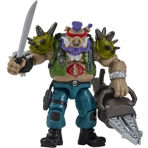 プレイメイツ ティーンエイジ・ミュータント・ニンジャ・タートルズ TMNT x G.I.ジョー ビーバップ as リッパー アクションフィギュア 未開封