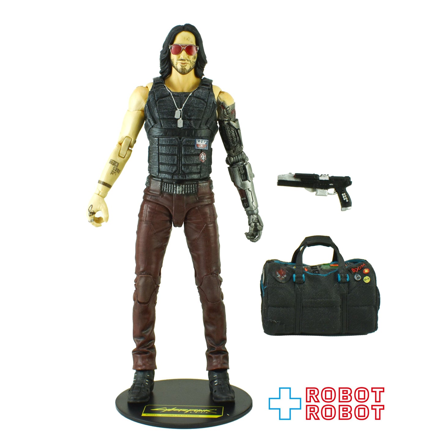 マクファーレントイズ サイバーパンク 2077  ジョニー・シルヴァーハンド w/ダッフルバッグ 7インチ アクションフィギュア ルース