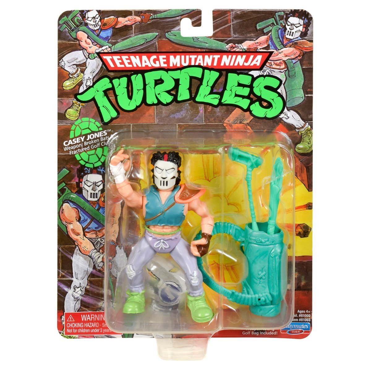 プレイメイツ タートルズ TMNT クラシック・ミュータント #3 ケイシー・ジョーンズ 4インチ アクションフィギュア 未開封
