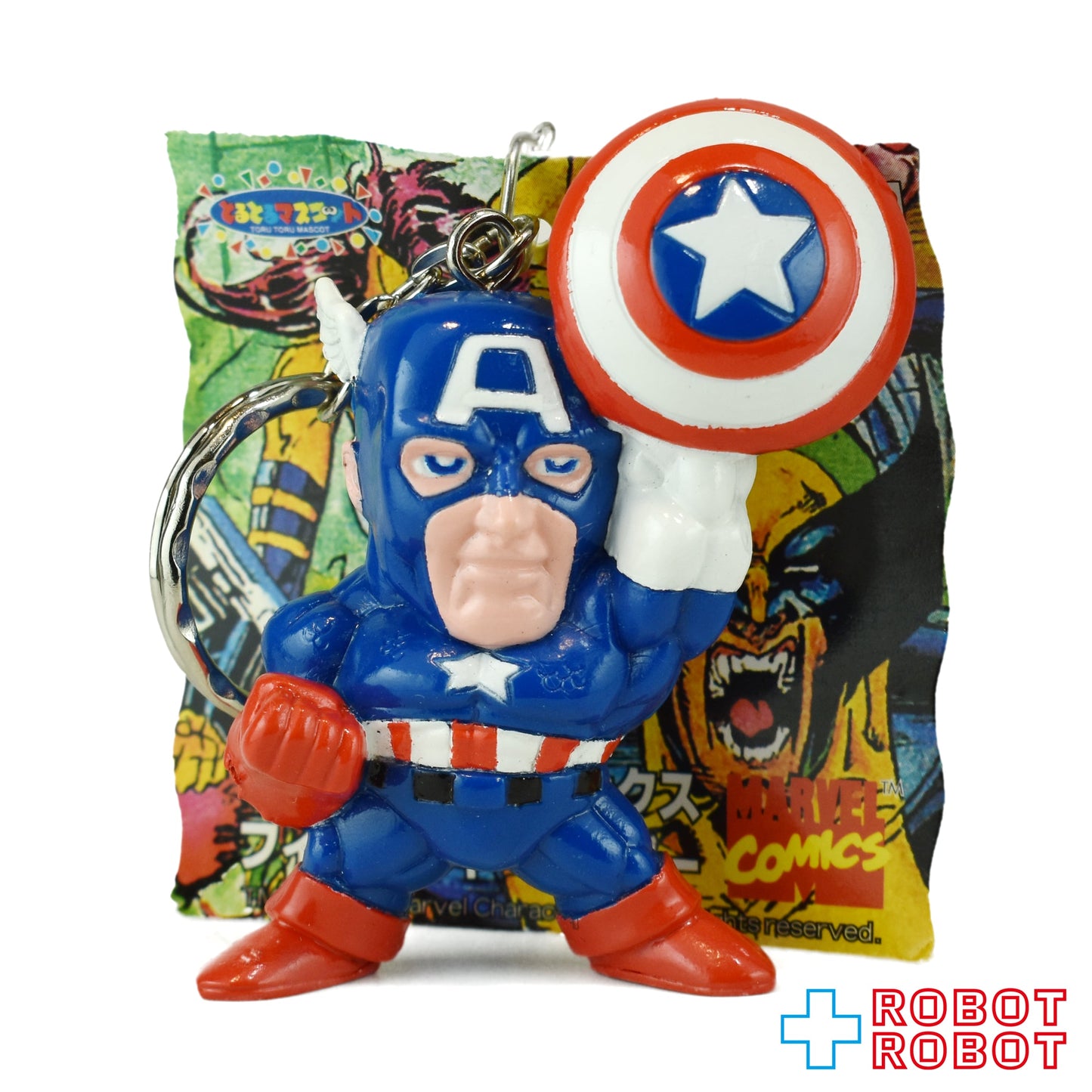 バンプレスト マーベルコミックス とるとるマスコット フィギュアキーホルダー キャプテン・アメリカ