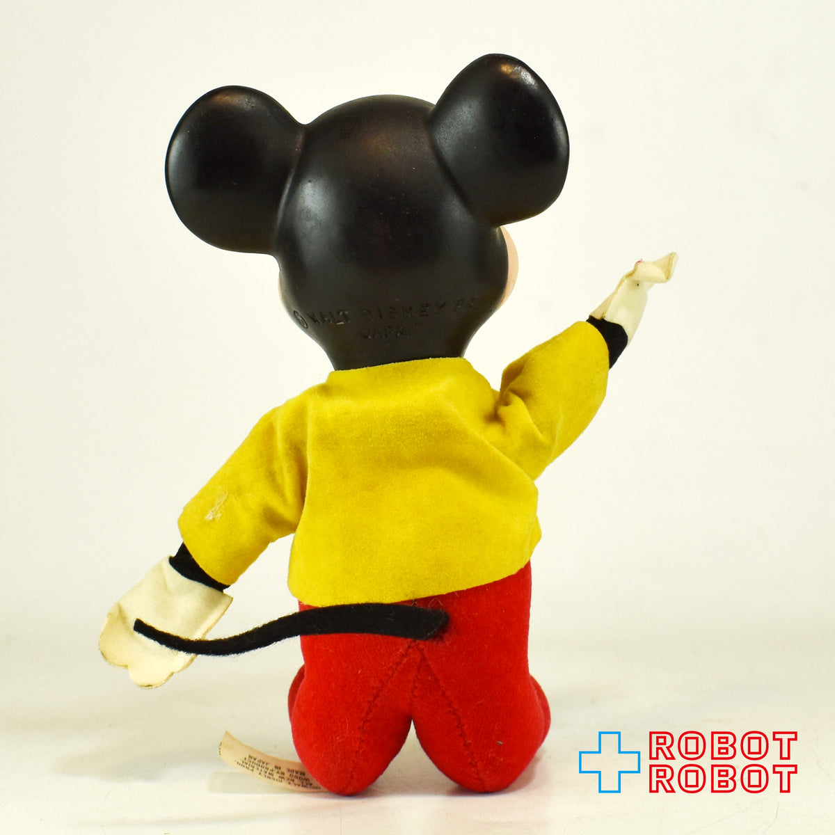 ディズニー ミッキーマウス おがくずぬいぐるみ人形 メイドインジャパン