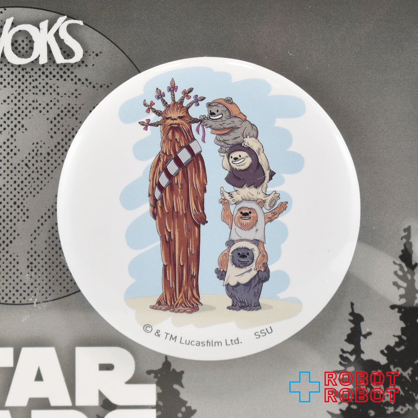 Happyくじ スター・ウォーズ イウォーク I賞 缶バッジセット "イウォーク " 未開封
