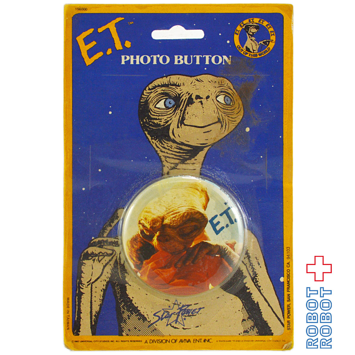Aviva E.T 缶バッジ エリオット 台紙入