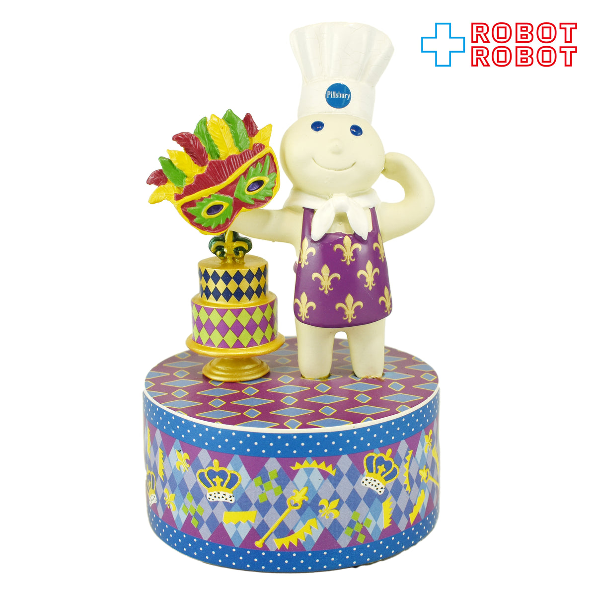 ピルズベリー ポッピンフレッシュ ドゥボーイ マルディグラ オルゴール フィギュアリン 2013 企業物