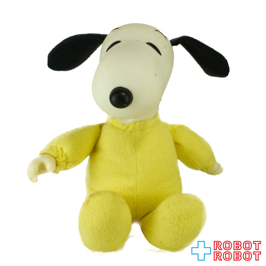 ピーナッツ ベビースヌーピー 黄色パジャマ ぬいぐるみ人形