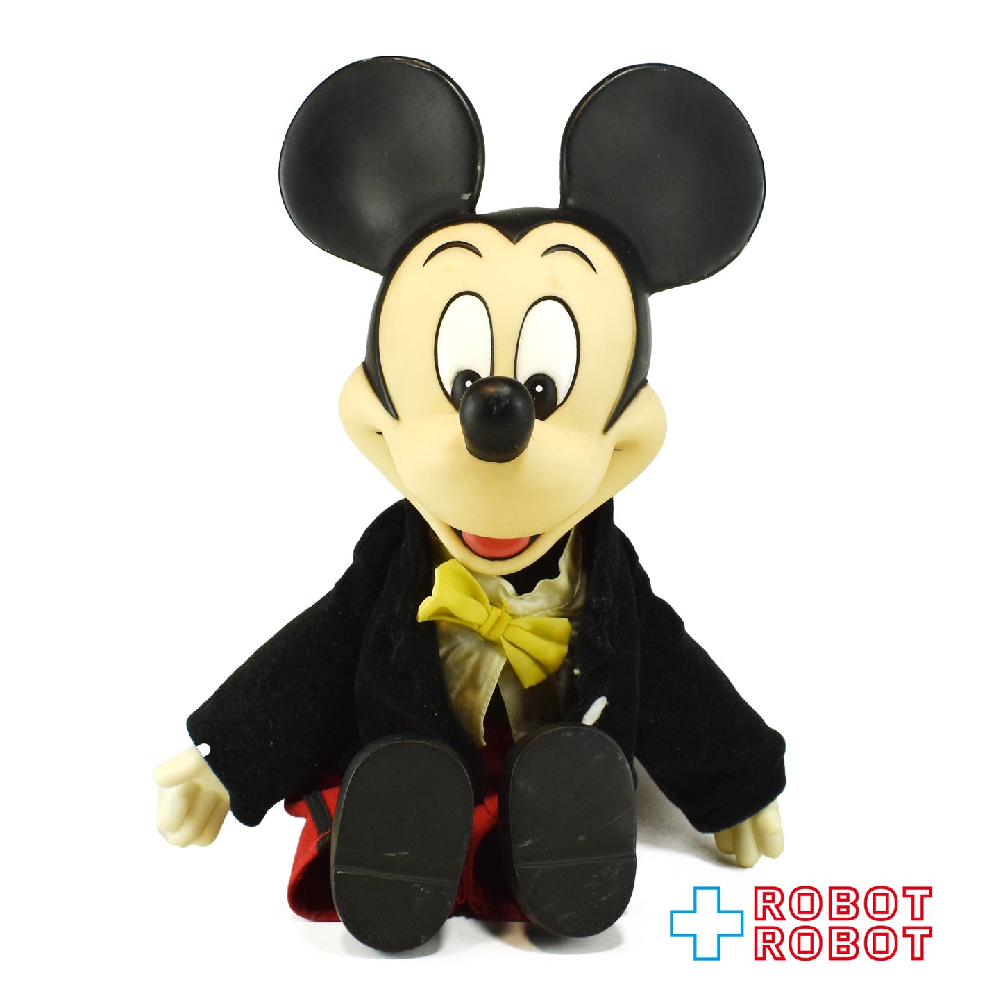 ディズニー ミッキーマウス ラバーフェイス ぬいぐるみ人形 ※難あり