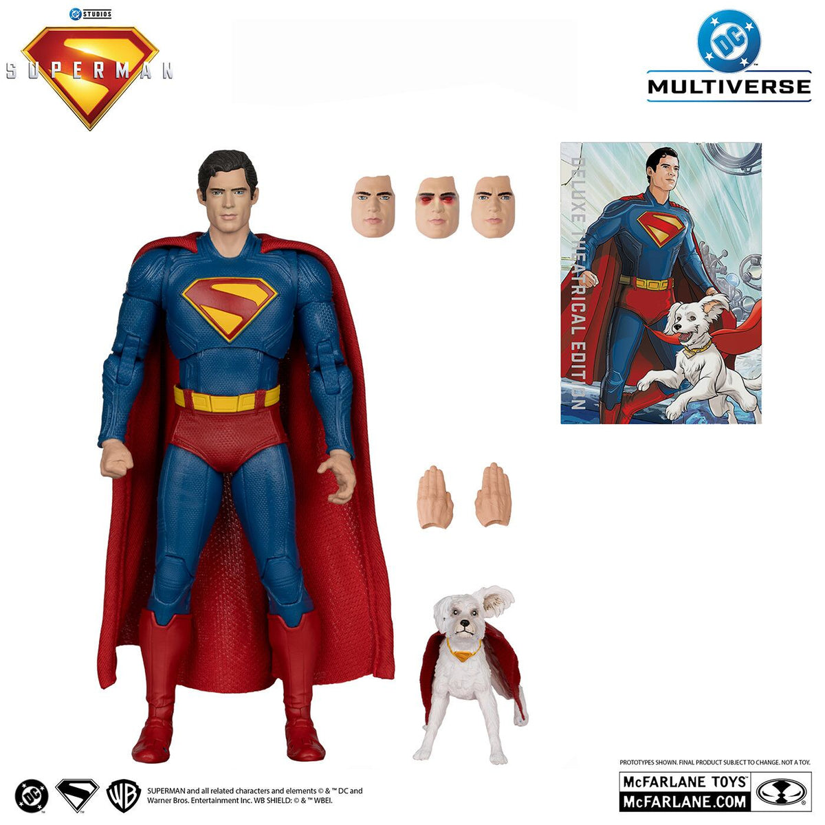 マクファーレン・トイズ DCマルチバース スーパーマン (2025) デラックス・シアトリカル・エディション スーパーマン & クリプト 7インチ アクションフィギュア 国内版 未開封