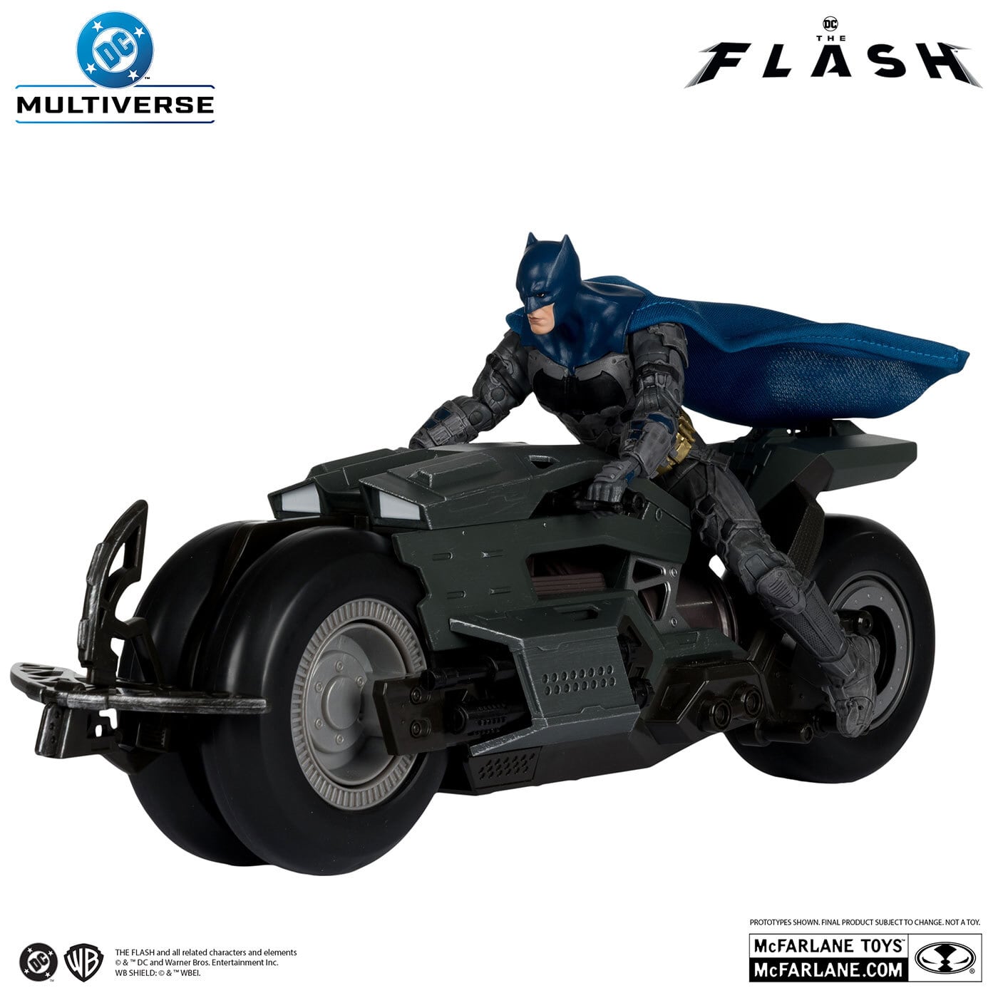DC マルチバース 映画『ザ・フラッシュ』バットマン＆バットサイクル 7インチ アクションフィギュア 国内版 未開封