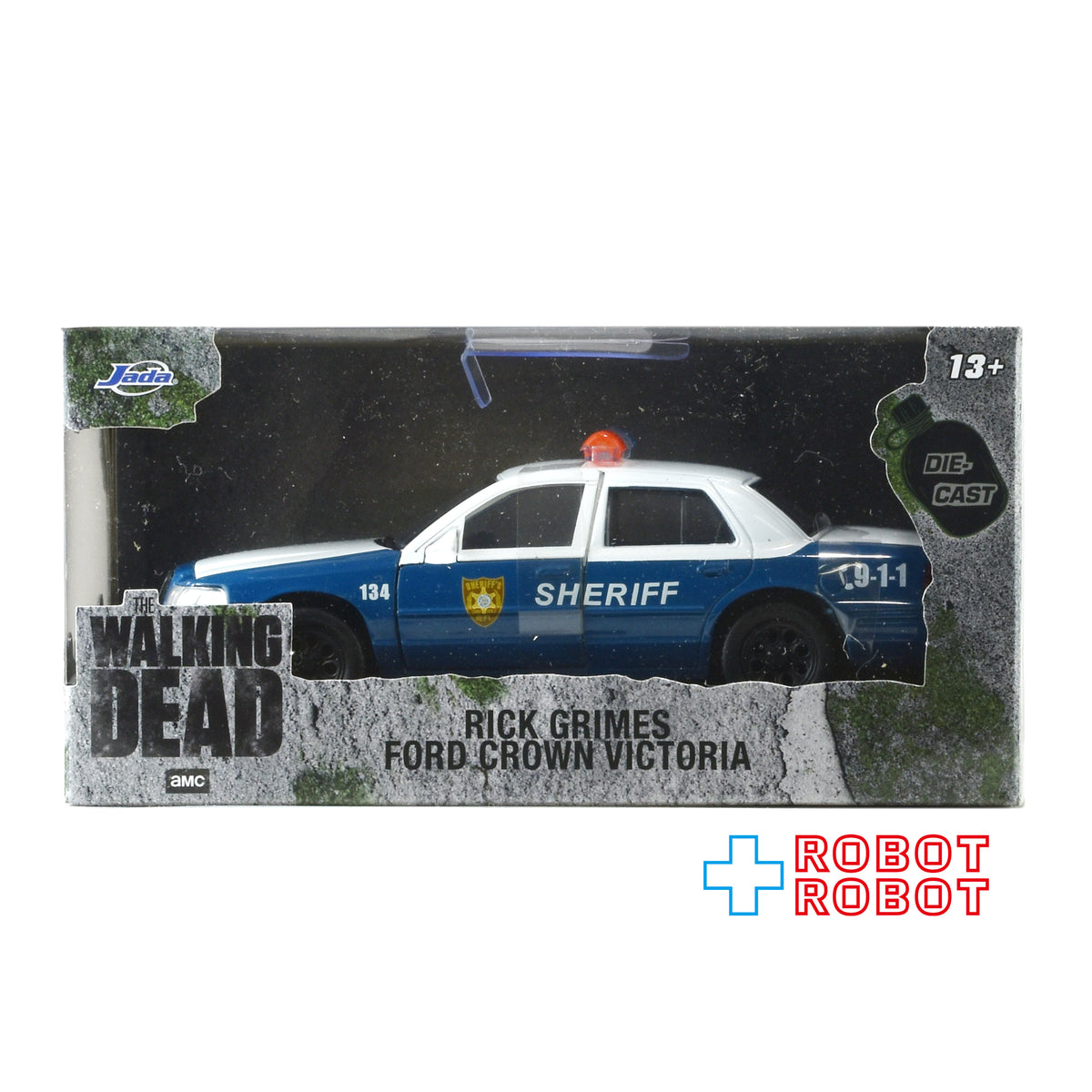 ウォーキング・デッド リック・グライムズ フォード・クラウンビクトリア 1/32スケール メタルダイキャストカー 未開封