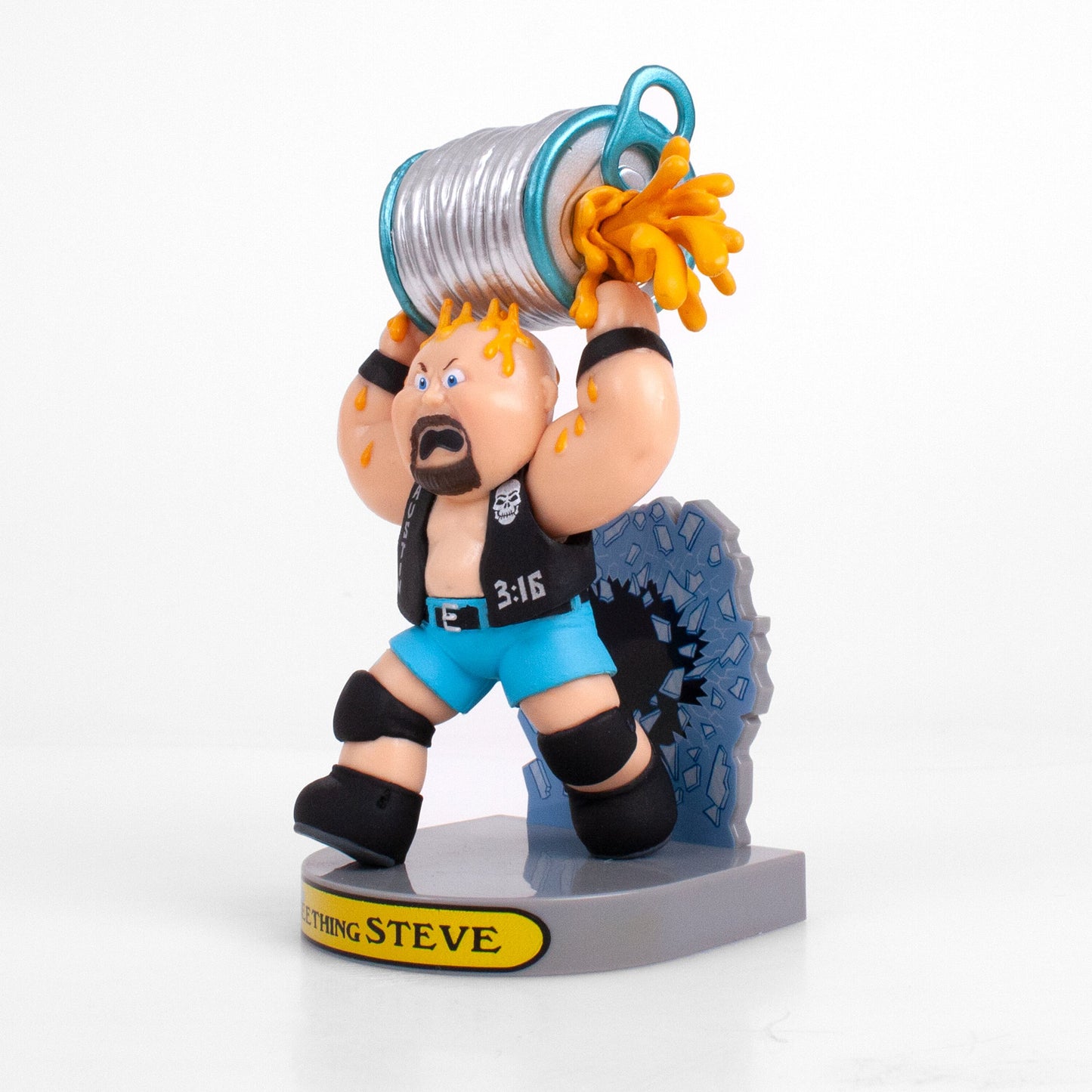 GPK×WWE ガーベッジペイルキッズ シーシング スティーブ ビニールフィギュア (ロイヤルサブジェクト社) 未開封 ※難有り