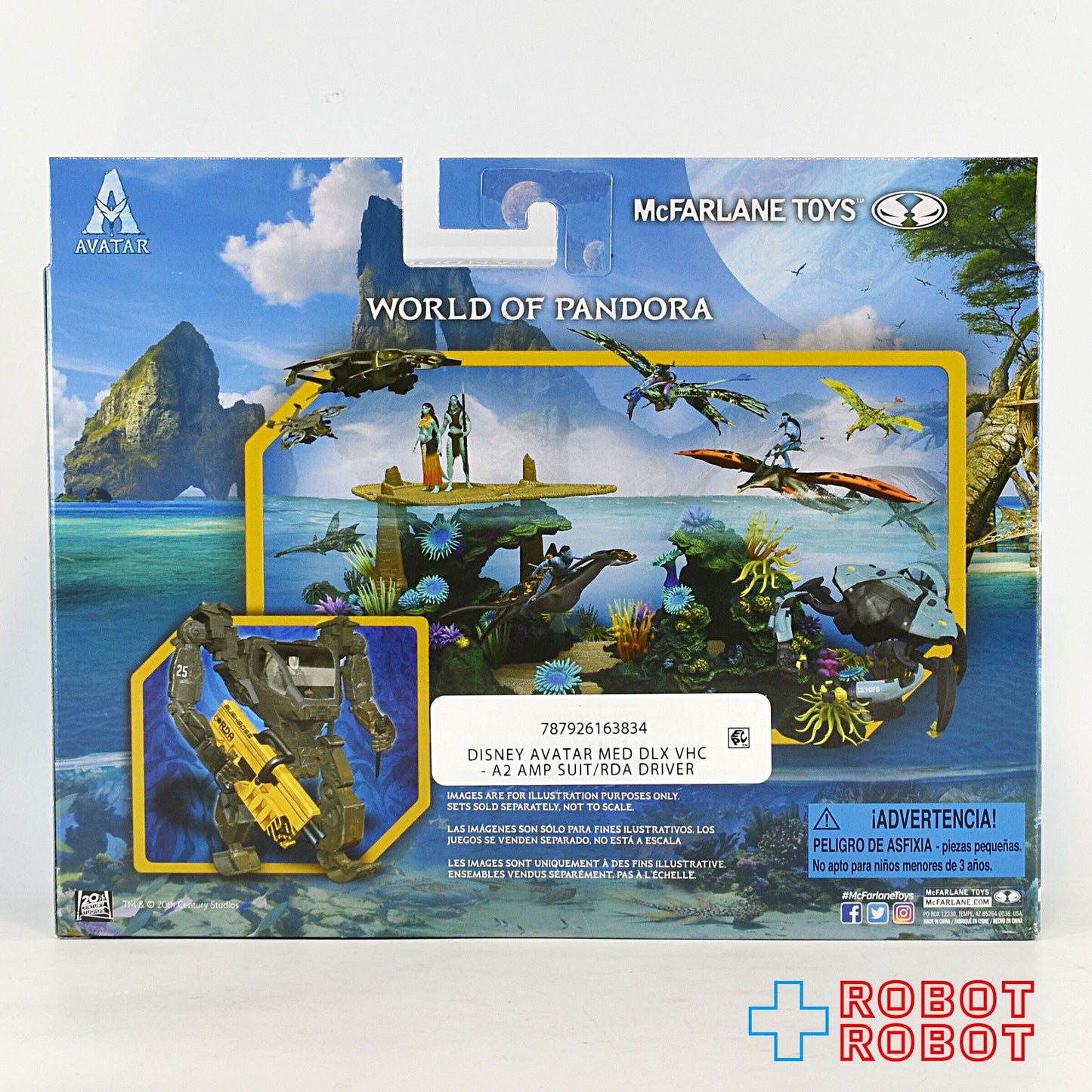 マクファーレン・トイズ アバター ウェイ・オブ・ウォーター ワールド・オブ・パンドラ AMPスーツ & RDAドライバー 未開封 ※難有り