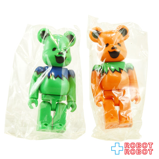 メディコム ベアブリック BE@RBRICK 100% [シリーズ 29] ARTIST グレイトフル・デッド ダンシングベア 表・裏 2体セット 内袋未開封 カード有り 箱無し ４号店商品