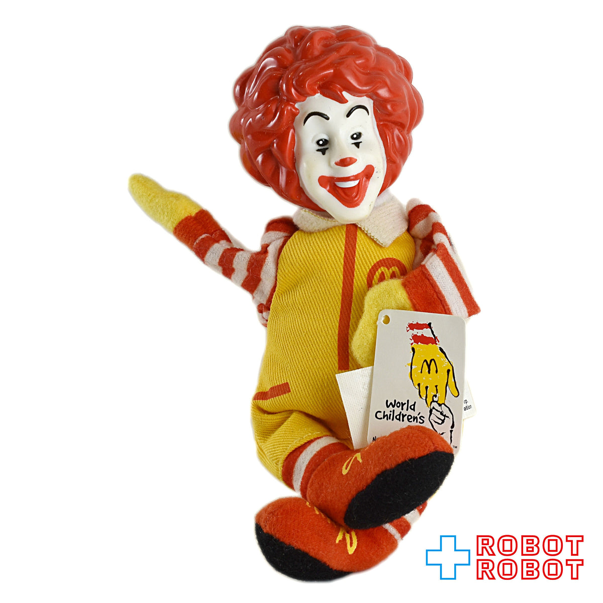 マクドナルド ロナルド ミニプラッシュ指人形 ワールドチルドレンズデイ ハッピーミールトイ 2002 紙タグ付