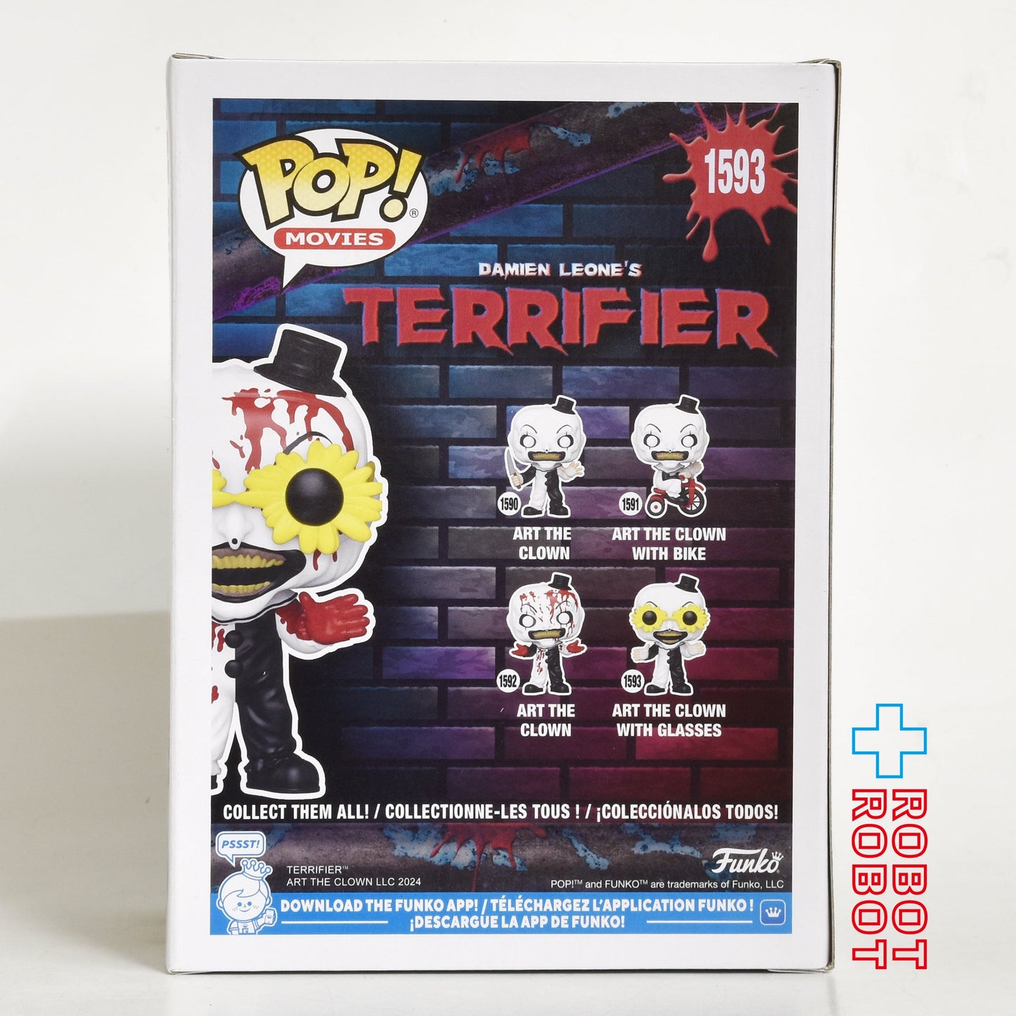 ファンコ POP!  ムービー 1593 テリファー アート・ザ・クラウン w/ サングラス チェイスVer. (血まみれ) ビニールフィギュア 箱入未開封